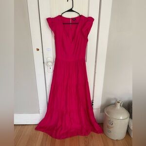 Express Elegant Pink Maxi Dress